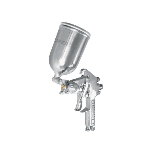 Pistola para pintar Truper Cod 11095 PIPI-420 gravedad LVMP vaso aluminio 1.4 mm