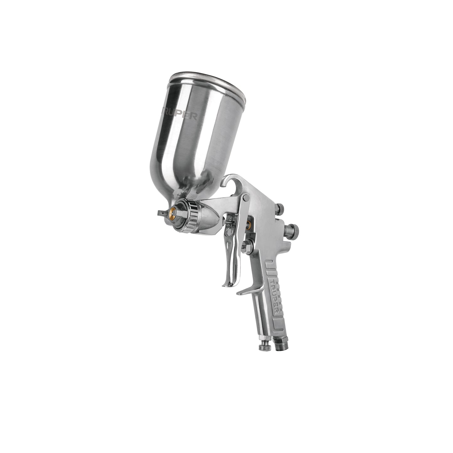 Pistola para pintar Truper Cod 13060 PIPI-422 gravedad LVMP vaso aluminio 2 mm