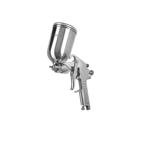 Pistola para pintar Truper Cod 13060 PIPI-422 gravedad LVMP vaso aluminio 2 mm