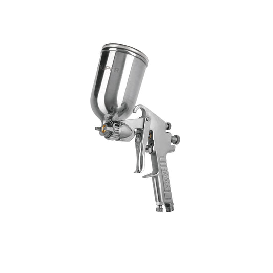 Pistola para pintar Truper Cod 13060 PIPI-422 gravedad LVMP vaso aluminio 2 mm