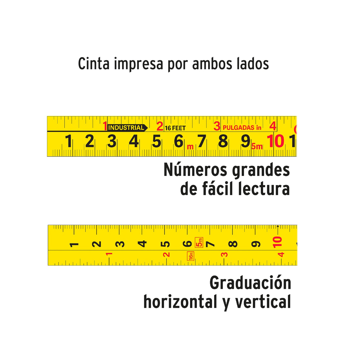 Wincha - Flexómetro Gripper Truper Cod 14577 FH-3M contra impactos 3 m cinta 13 mm