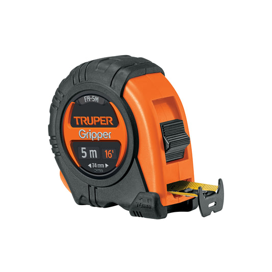 Wincha - Flexómetro Gripper Truper Cod 14578 FH-5M contra impactos 5 m cinta 19 mm
