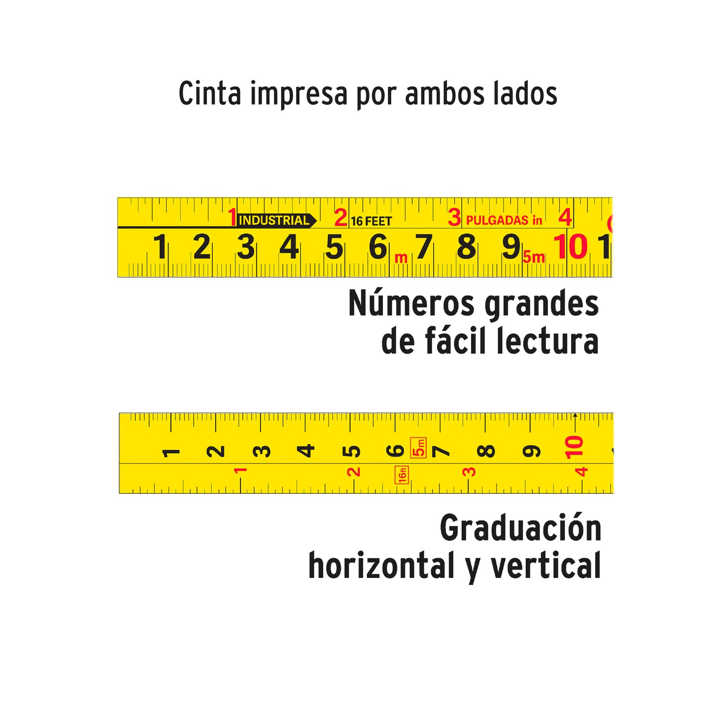 Wincha - Flexómetro Gripper Truper Cod 14582 FH-10M contra impactos 10 m cinta 32 mm