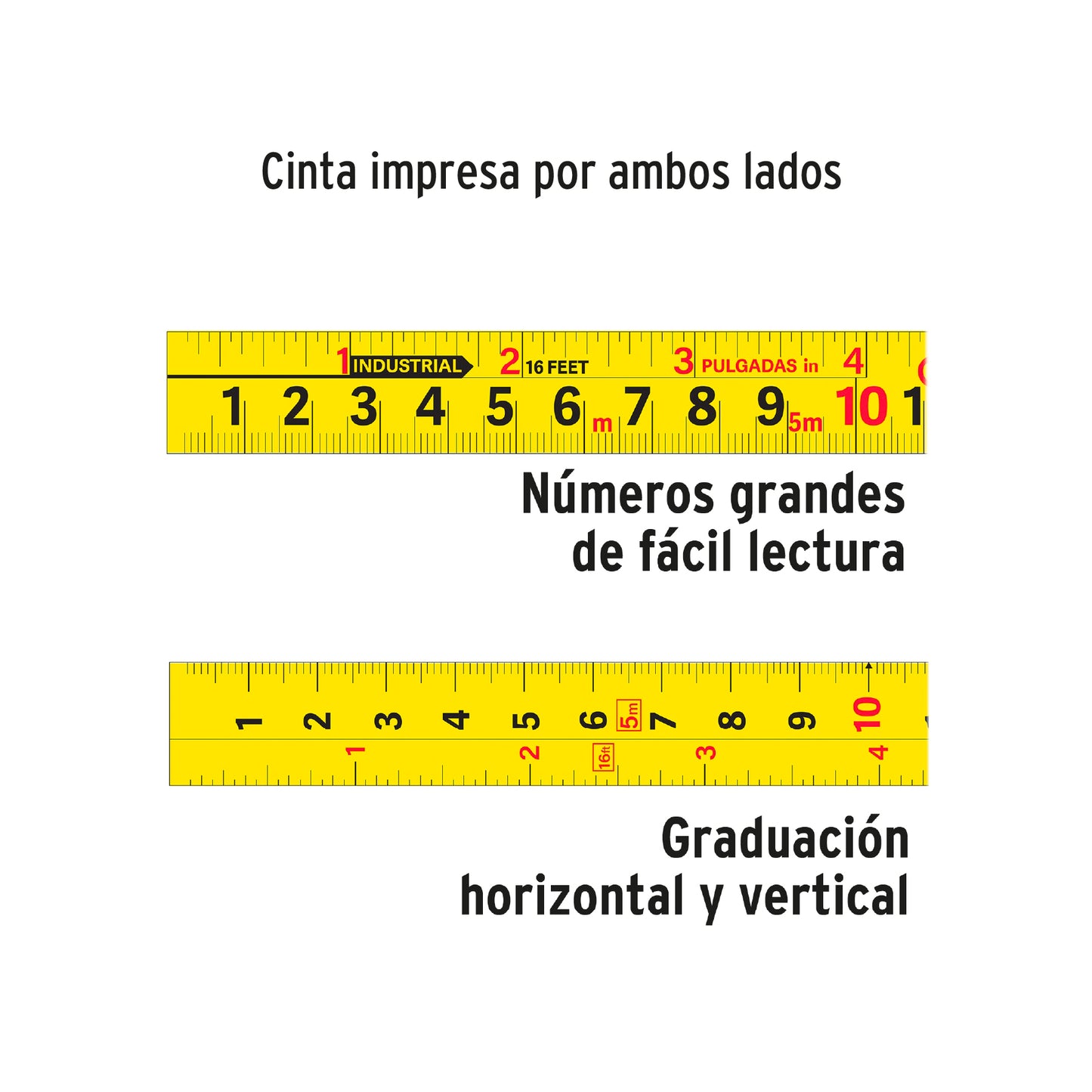Wincha - Flexómetro Gripper Truper Cod 14613 FH-55M contra impactos 5.5 m cinta 25 mm