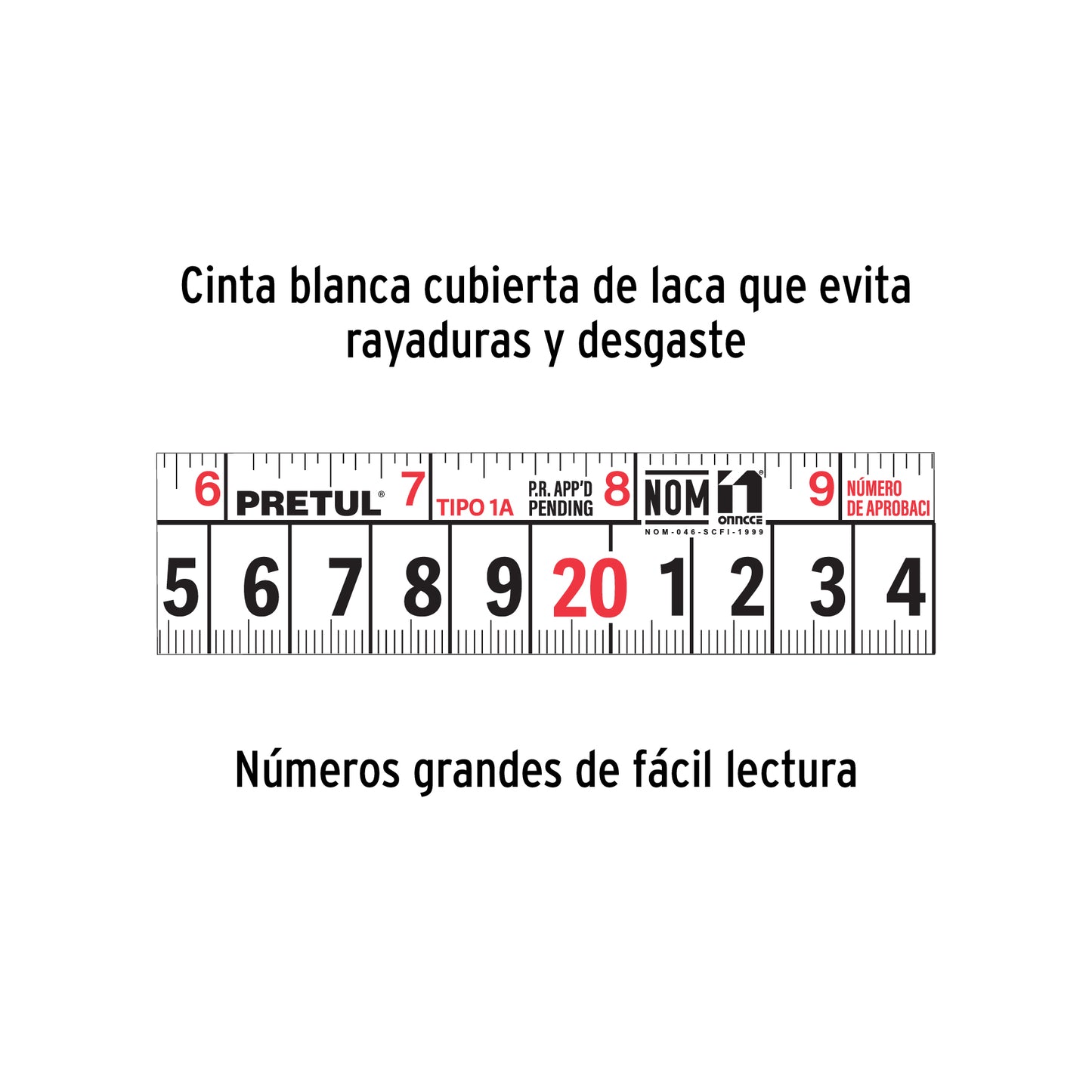 Wincha - Flexómetro amarillo Pretul Cod 21605 PRO-3MEB 3 m cinta 13 mm en tarjeta