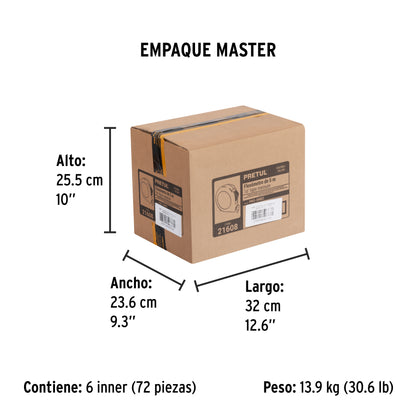 Winchas - Flexómetro 5m cinta 19mm Pretul Cod 21608 PRO-5MEC display box con 12 pzas, precio por unidad